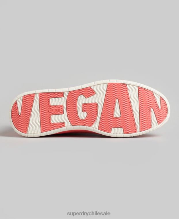 mujer Superdry coral tenis bajos vintage vegan basket 2R68Z6732