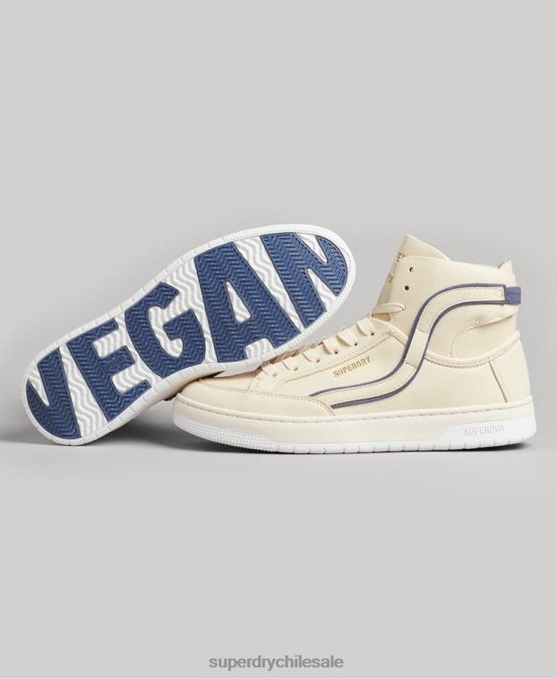 mujer Superdry desnudo tenis altos vintage vegan basket 2R68Z6729
