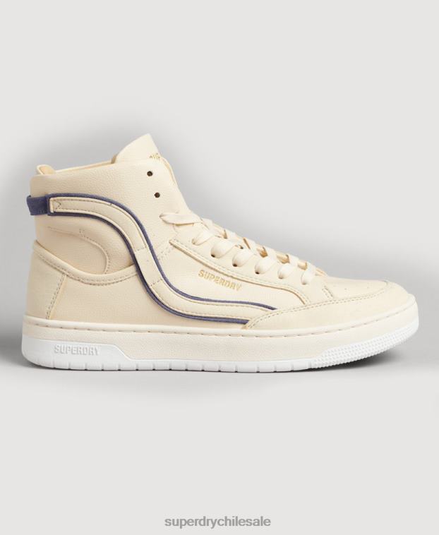 mujer Superdry desnudo tenis altos vintage vegan basket 2R68Z6729