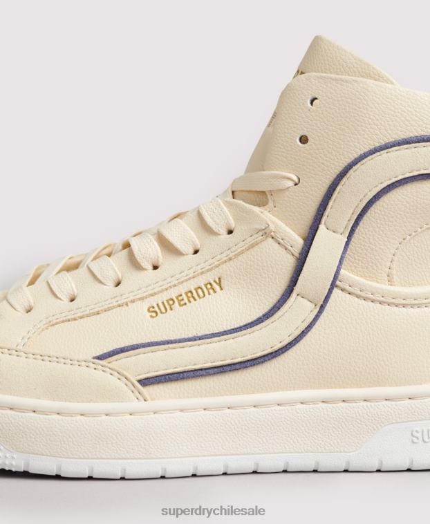 mujer Superdry desnudo tenis altos vintage vegan basket 2R68Z6729