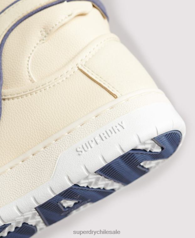 mujer Superdry desnudo tenis altos vintage vegan basket 2R68Z6729