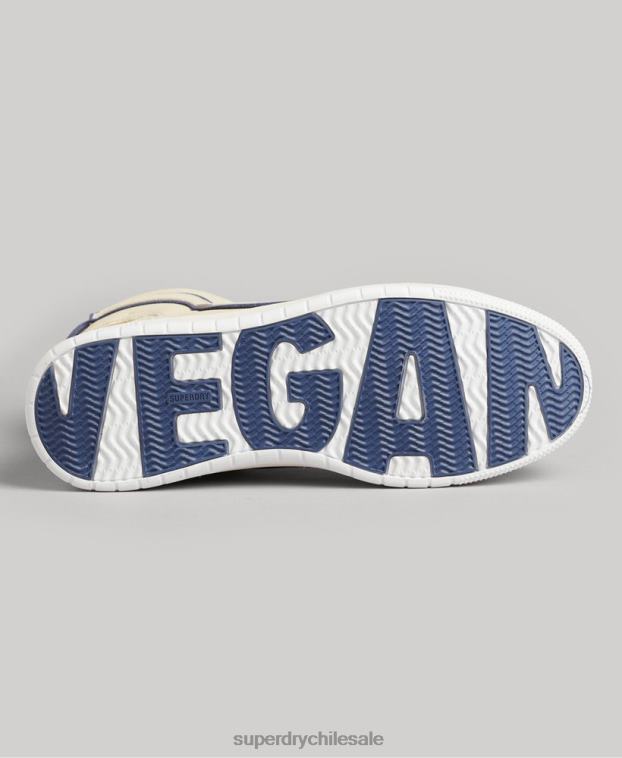 mujer Superdry desnudo tenis altos vintage vegan basket 2R68Z6729