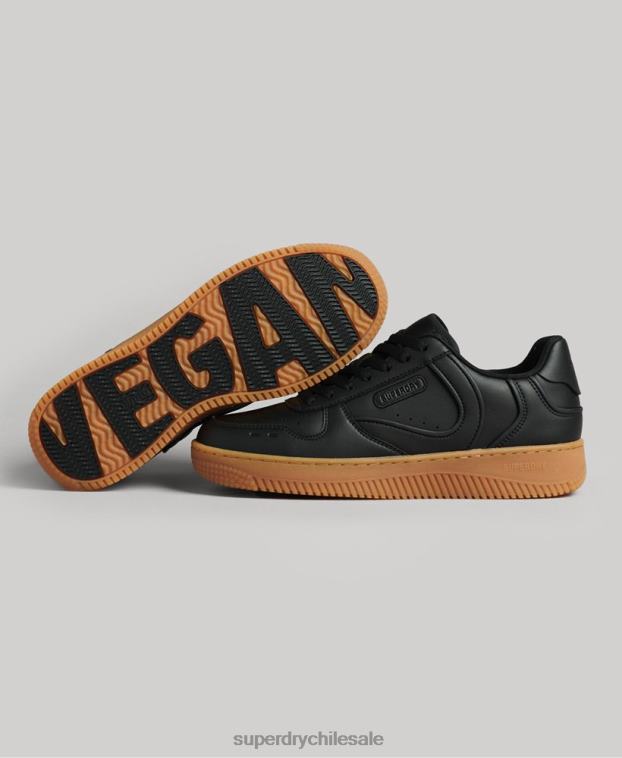 mujer Superdry negro zapatillas deportivas veganas gruesas 2R68Z4349
