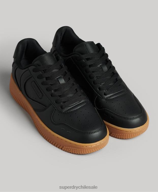 mujer Superdry negro zapatillas deportivas veganas gruesas 2R68Z4349