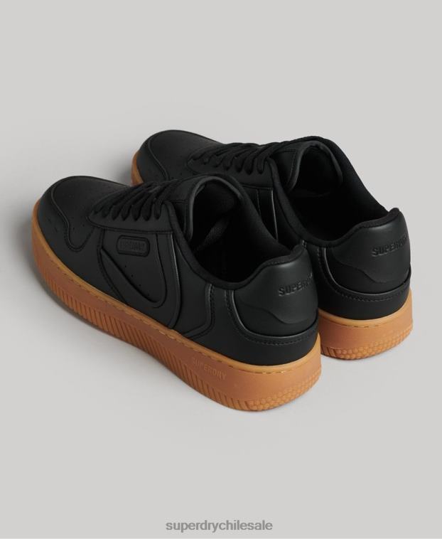 mujer Superdry negro zapatillas deportivas veganas gruesas 2R68Z4349