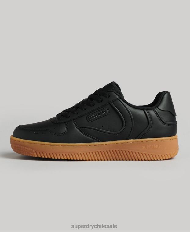 mujer Superdry negro zapatillas deportivas veganas gruesas 2R68Z4349