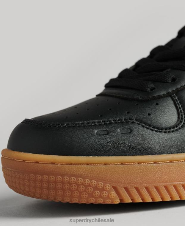 mujer Superdry negro zapatillas deportivas veganas gruesas 2R68Z4349