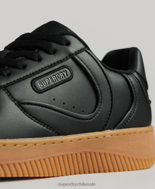 mujer Superdry negro zapatillas deportivas veganas gruesas 2R68Z4349