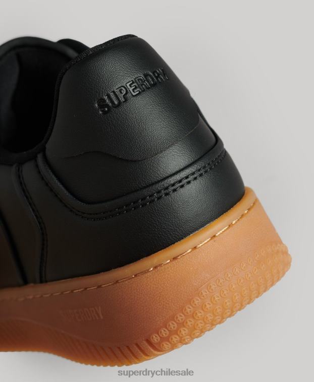 mujer Superdry negro zapatillas deportivas veganas gruesas 2R68Z4349