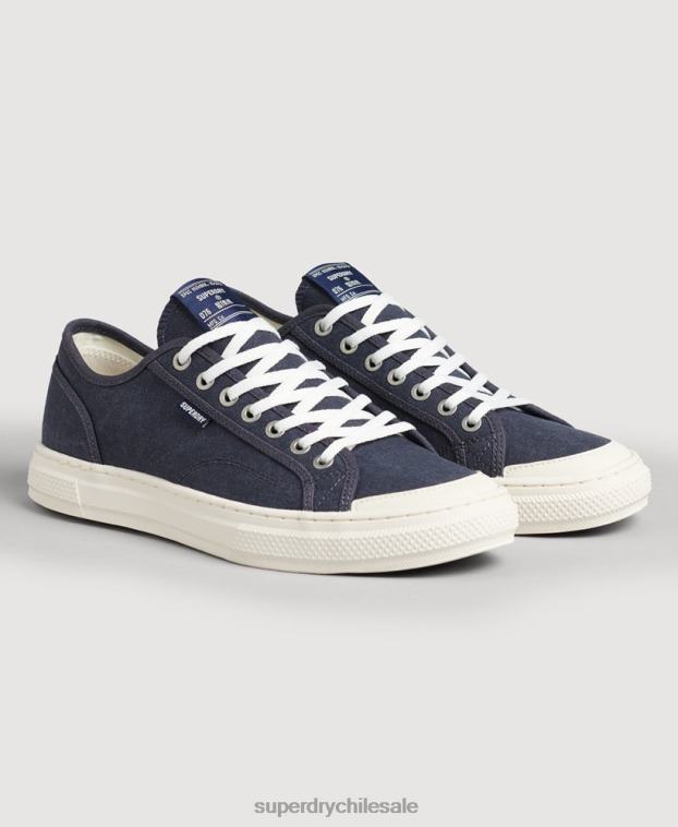 mujer Superdry Armada tenis bajos veganos vintage con vulc sintético 2R68Z4420
