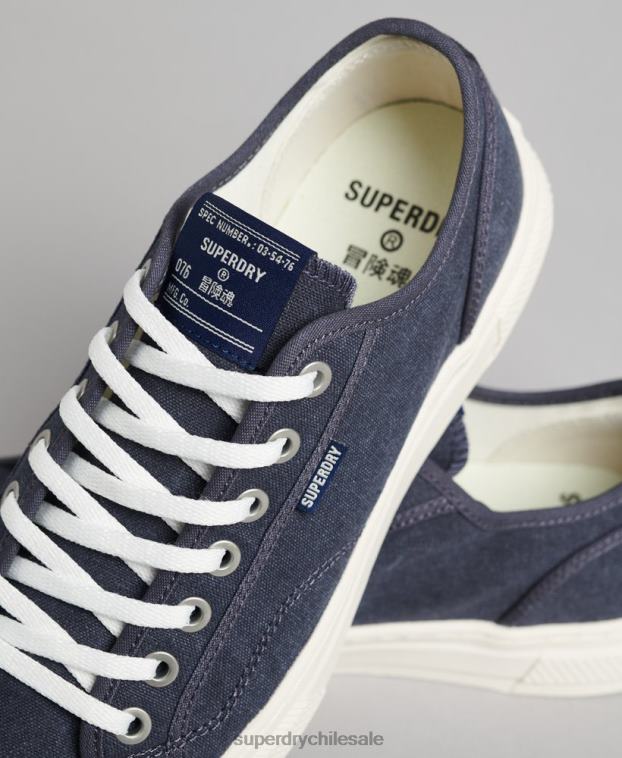 mujer Superdry Armada tenis bajos veganos vintage con vulc sintético 2R68Z4420