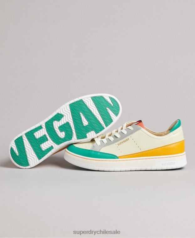 mujer Superdry amarillo tenis bajos vintage vegan basket 2R68Z4356