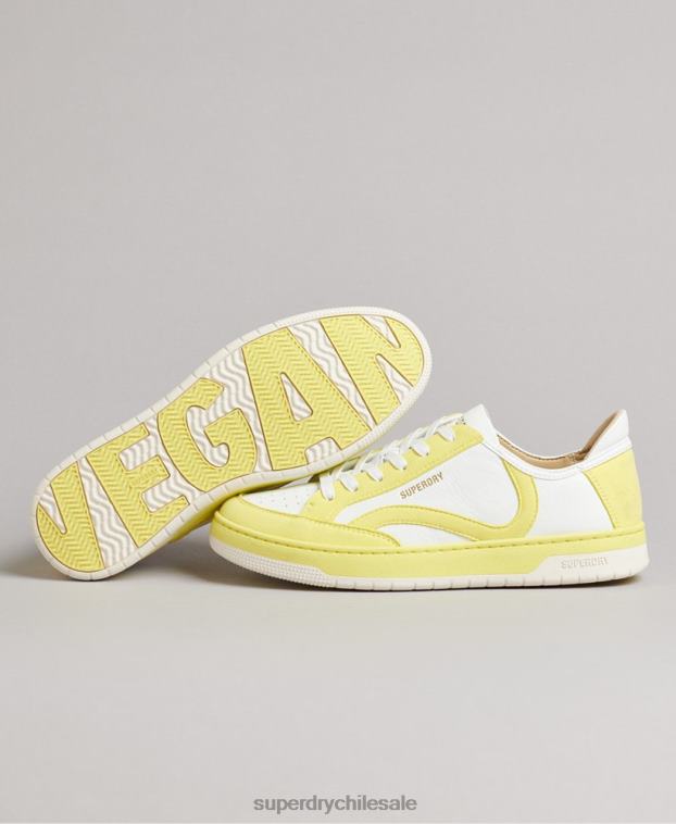 mujer Superdry amarillo tenis bajos vintage vegan basket 2R68Z4421