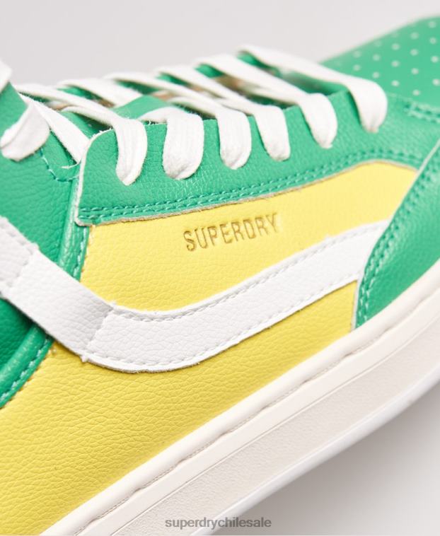 mujer Superdry amarillo zapatillas veganas basket lux 2R68Z4410