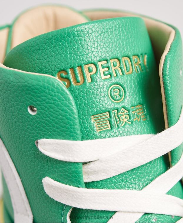 mujer Superdry amarillo zapatillas veganas basket lux 2R68Z4410