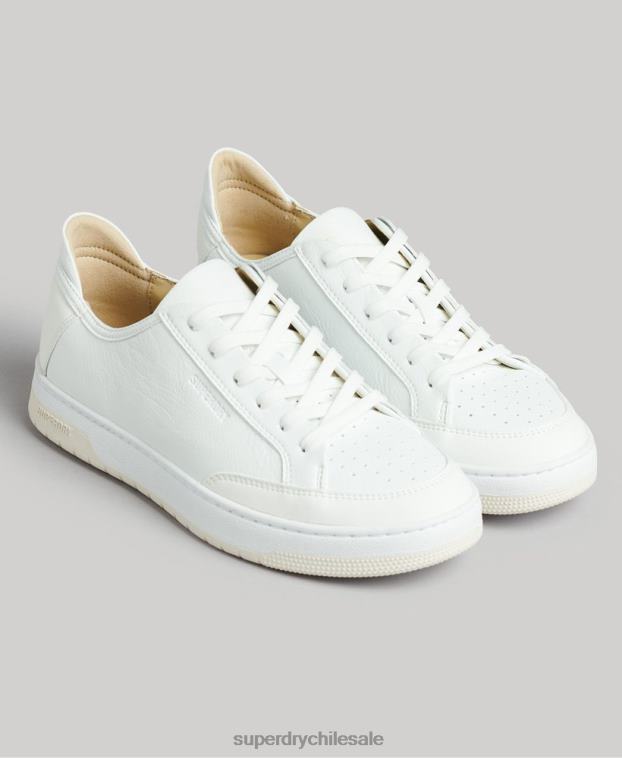 mujer Superdry blanco tenis bajos vintage vegan basket 2R68Z4365