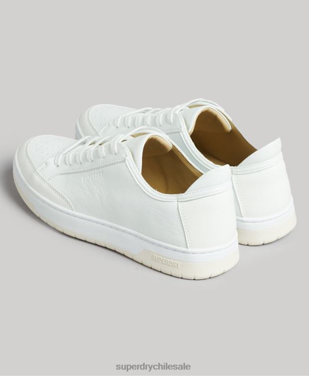mujer Superdry blanco tenis bajos vintage vegan basket 2R68Z4365