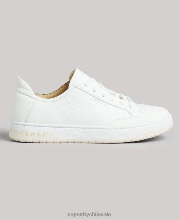 mujer Superdry blanco tenis bajos vintage vegan basket 2R68Z4365