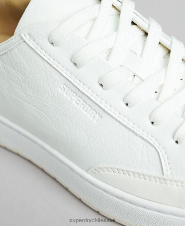 mujer Superdry blanco tenis bajos vintage vegan basket 2R68Z4365