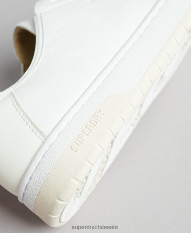 mujer Superdry blanco tenis bajos vintage vegan basket 2R68Z4365