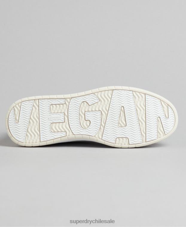 mujer Superdry blanco tenis bajos vintage vegan basket 2R68Z4365