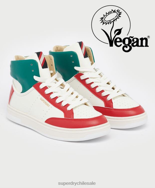 mujer Superdry blanco zapatillas veganas basket lux 2R68Z4406