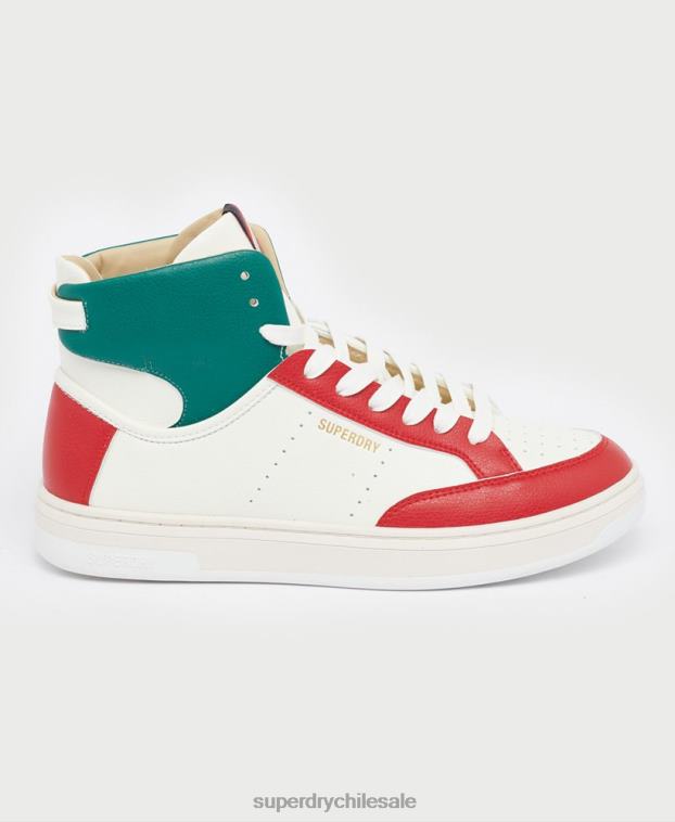 mujer Superdry blanco zapatillas veganas basket lux 2R68Z4406