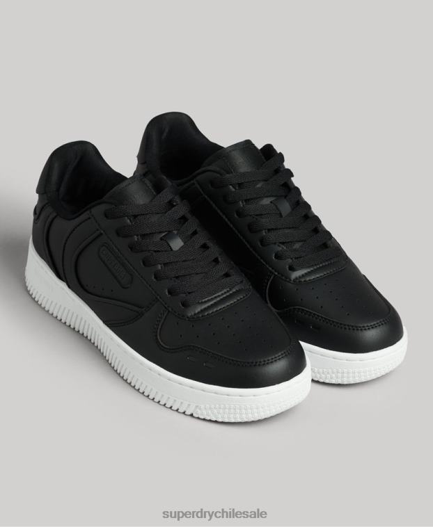 mujer Superdry negro zapatillas deportivas veganas gruesas 2R68Z4362