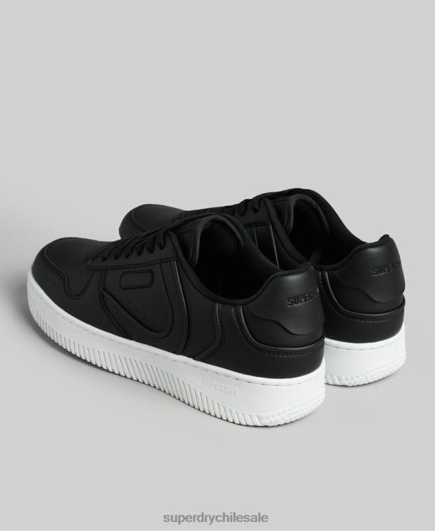 mujer Superdry negro zapatillas deportivas veganas gruesas 2R68Z4362