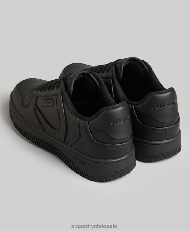 mujer Superdry negro zapatillas deportivas veganas gruesas 2R68Z4425