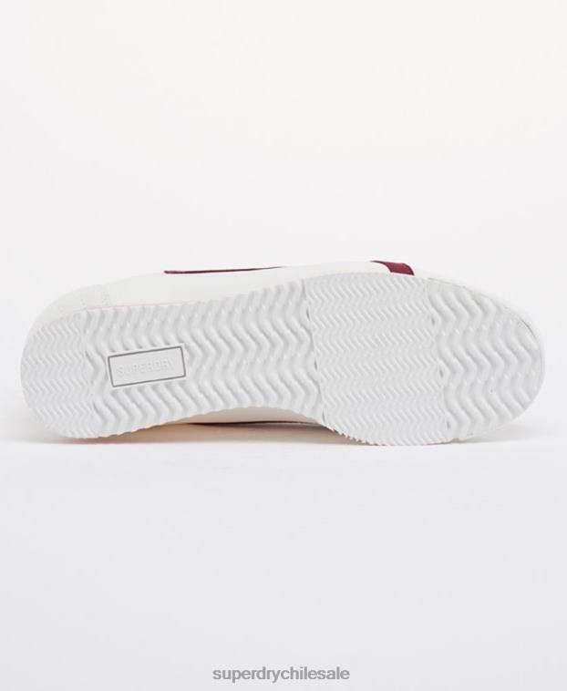 mujer Superdry rojo zapatos de corredor de pista retro veganos 2R68Z4426
