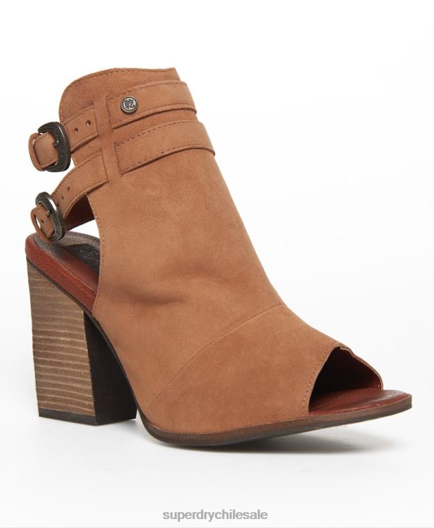 mujer Superdry marrón zapatos de tacón camilla 2R68Z4429